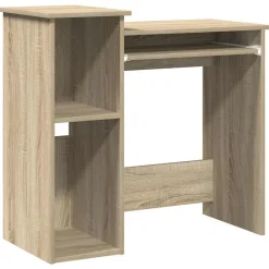 Meubles De Bureau-vidaXL Bureau avec étagères chêne sonoma 84x40x78 cm Ch&ecirc;ne sonoma