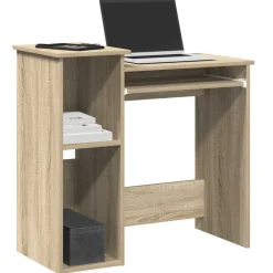 Meubles De Bureau-vidaXL Bureau avec étagères chêne sonoma 84x40x78 cm Ch&ecirc;ne sonoma