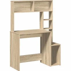 Meubles De Bureau-vidaXL Bureau avec étagères chêne sonoma 100x45x140 cm Ch&ecirc;ne sonoma