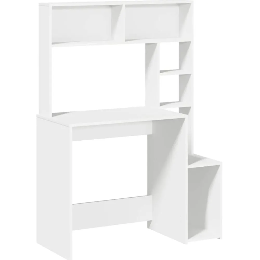 vidaXL Bureau avec étagères 100x45x140 cm bois d'ingénierie