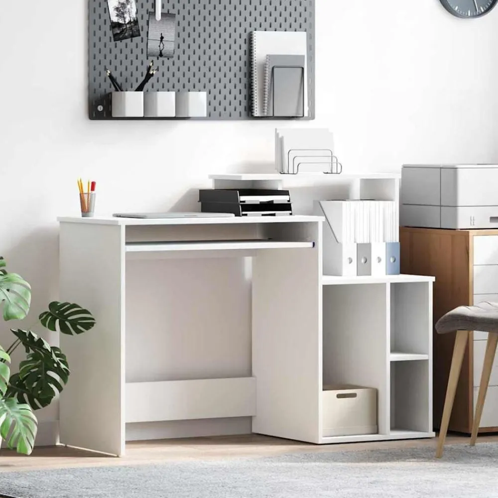 vidaXL Bureau avec tiroir 120,5 x 44 x 88,5 cm Bois d'ingénierie