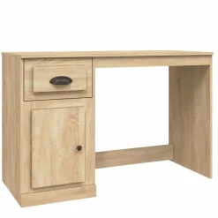 Meubles De Bureau-vidaXL Bureau avec tiroir chêne sonoma 115x50x75 cm bois d'ingénierie Chêne sonoma