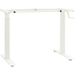 Meubles De Bureau-vidaXL Bureau Blanc et Brun Clair 140 x 60 cm Bois de chêne massif Blanc et marron clair
