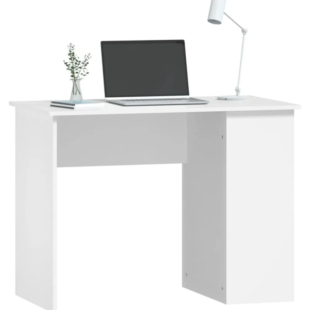 Meubles De Bureau-vidaXL Bureau 100x55x75 cm Bois d'ingénierie Blanc
