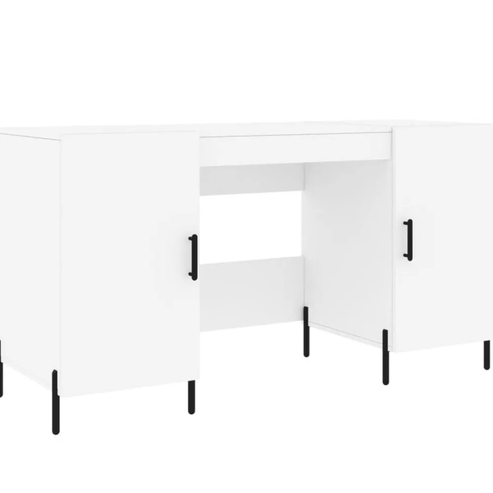 Meubles De Bureau-vidaXL Bureau 140x50x75 cm bois d'ingénierie Blanc