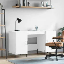 Meubles De Bureau-vidaXL Bureau 140x50x75 cm bois d'ingénierie Blanc