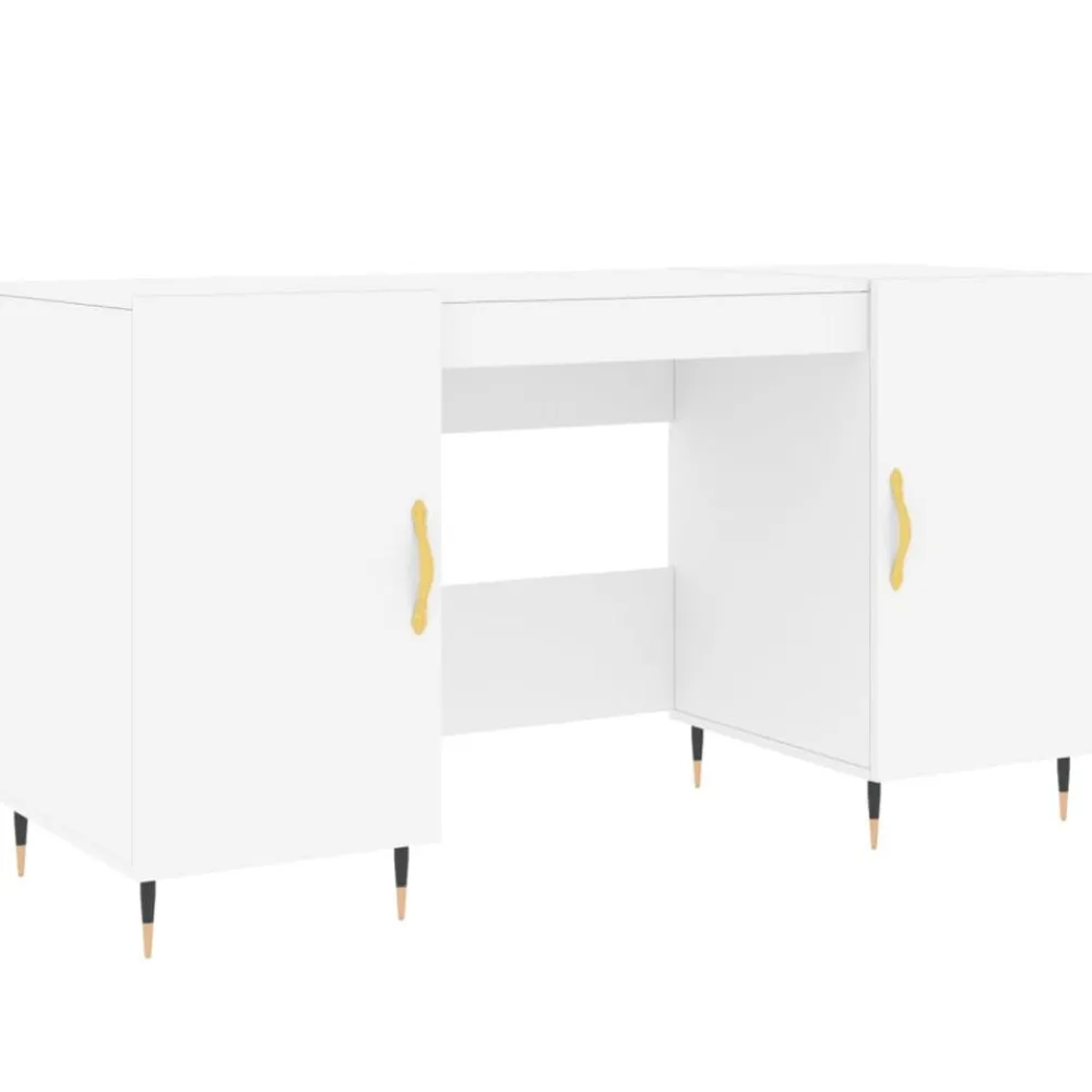 Meubles De Bureau-vidaXL Bureau 140x50x75 cm bois d'ingénierie Blanc