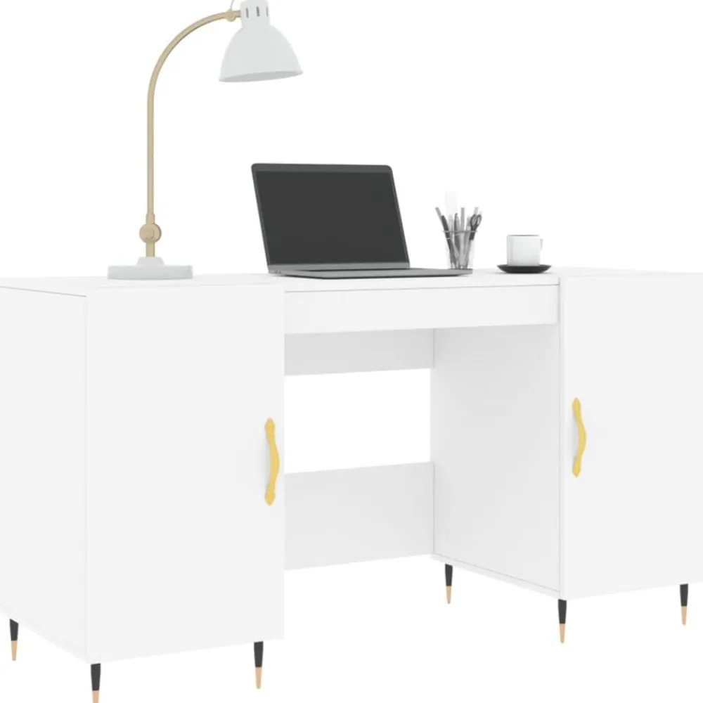 Meubles De Bureau-vidaXL Bureau 140x50x75 cm bois d'ingénierie Blanc