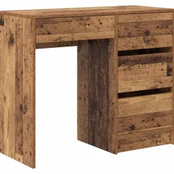 Meubles De Bureau-vidaXL Bureau 90 x 37,5 x 75 cm Bois d'ingénierie Bois ancien