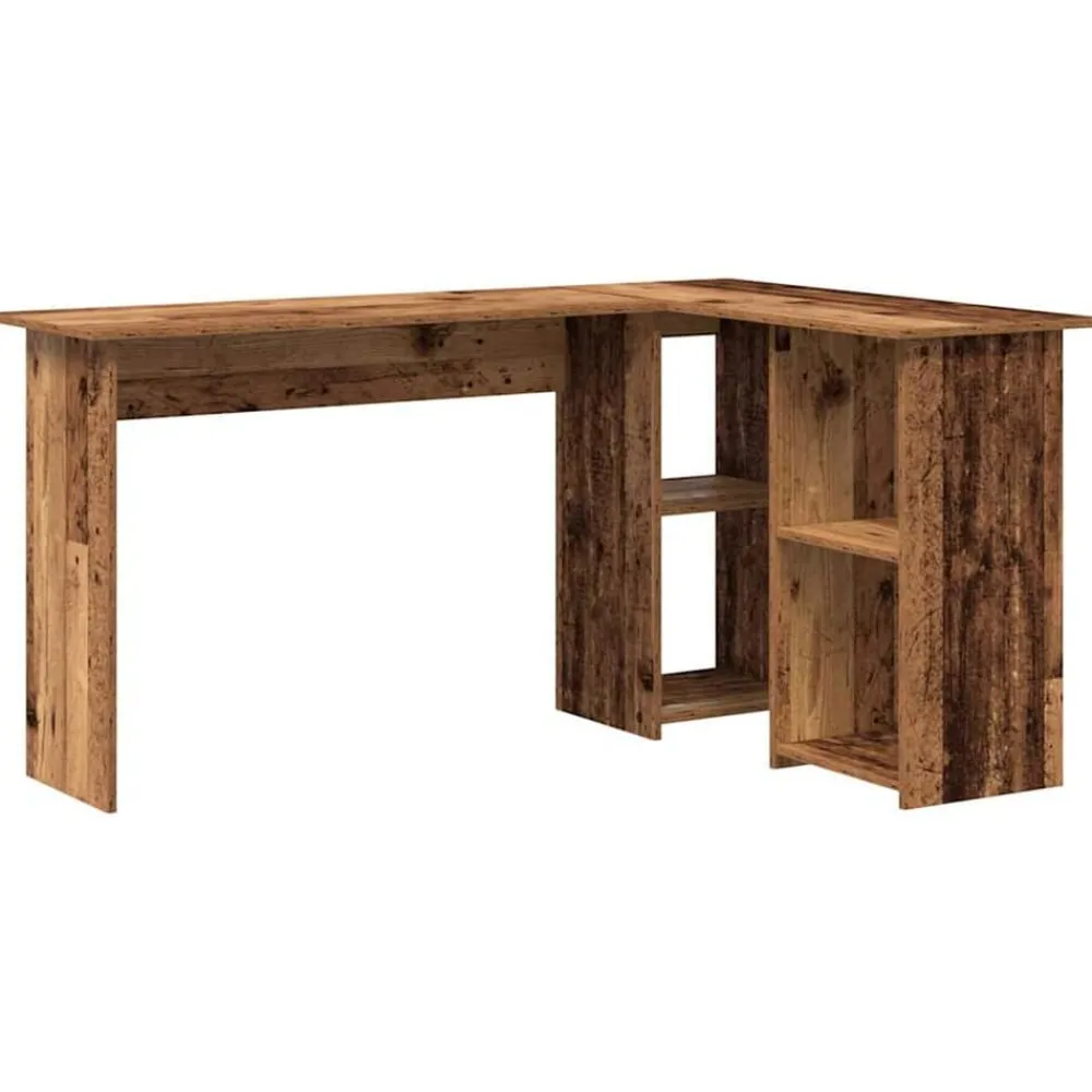 vidaXL Bureau 142 x 102 x 73 cm Bois d'ingénierie