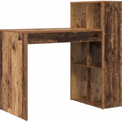 Meubles De Bureau-vidaXL Bureau 108 x 55 x 103.5 cm Bois d'ingénierie Bois ancien