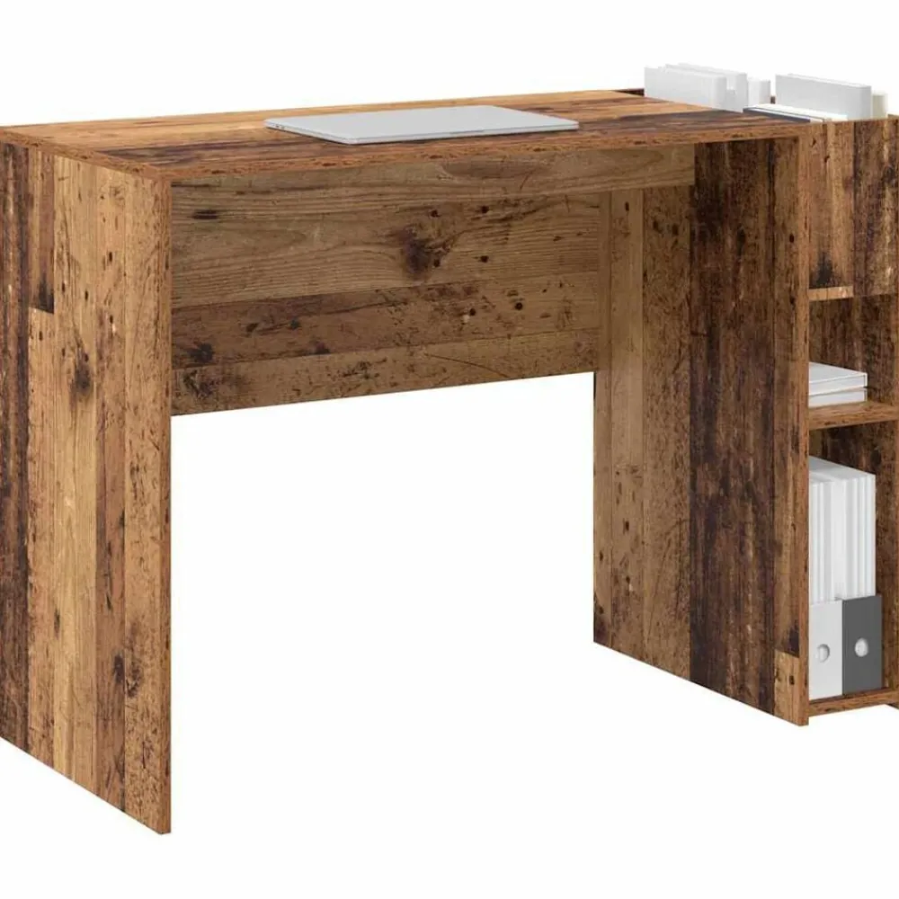 Meubles De Bureau-vidaXL Bureau 109 x 50 x 78 cm Bois d'ingénierie Bois ancien