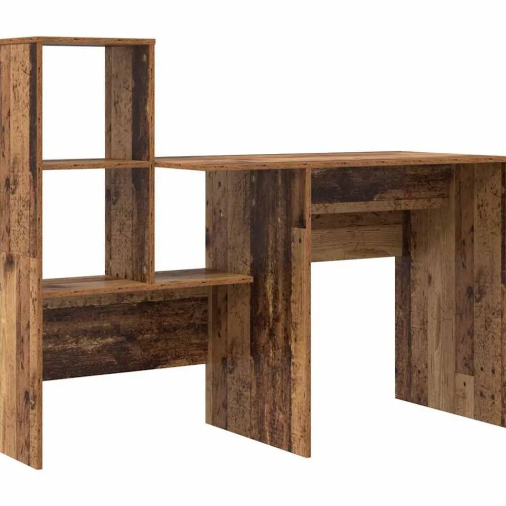 Meubles De Bureau-vidaXL Bureau 131,5 x 50 x 106,5 cm Bois d'ingénierie Bois ancien
