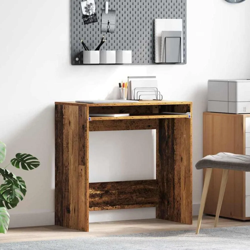 Meubles De Bureau-vidaXL Bureau 77,5 x 43 x 79 cm Bois d'ingénierie Bois ancien