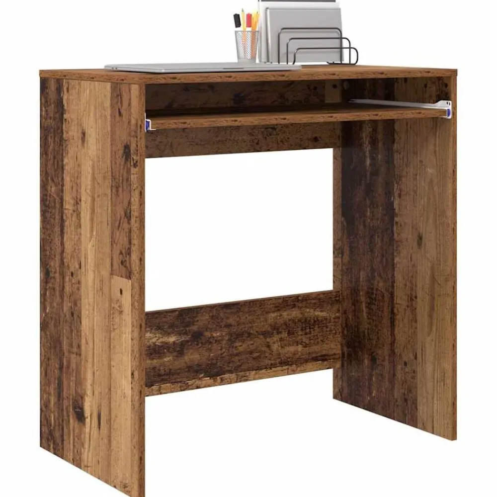 Meubles De Bureau-vidaXL Bureau 77,5 x 43 x 79 cm Bois d'ingénierie Bois ancien