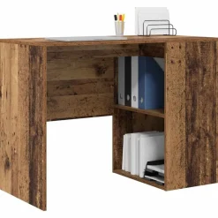 Meubles De Bureau-vidaXL Bureau 102 x 50 x 75 cm Bois d'ingénierie Bois ancien