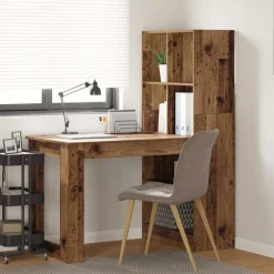 vidaXL Bureau 122 x 67 x 145 cm Bois d'ingénierie