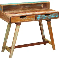 vidaXL Bureau Bois de récupération massif