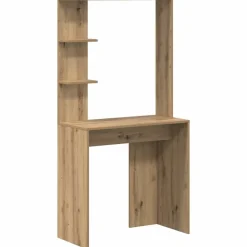 vidaXL Bureau Chêne artisanal 78,5 x 37 x 154,5 cm Bois d'ingénierie
