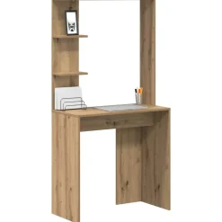 vidaXL Bureau Chêne artisanal 78,5 x 37 x 154,5 cm Bois d'ingénierie