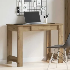 vidaXL Bureau chêne artisanal 100x45x75 cm bois d'ingénierie