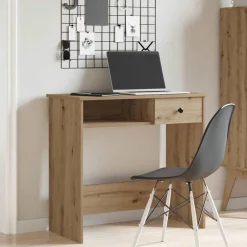 vidaXL Bureau chêne artisanal 80x40x75 cm bois d'ingénierie