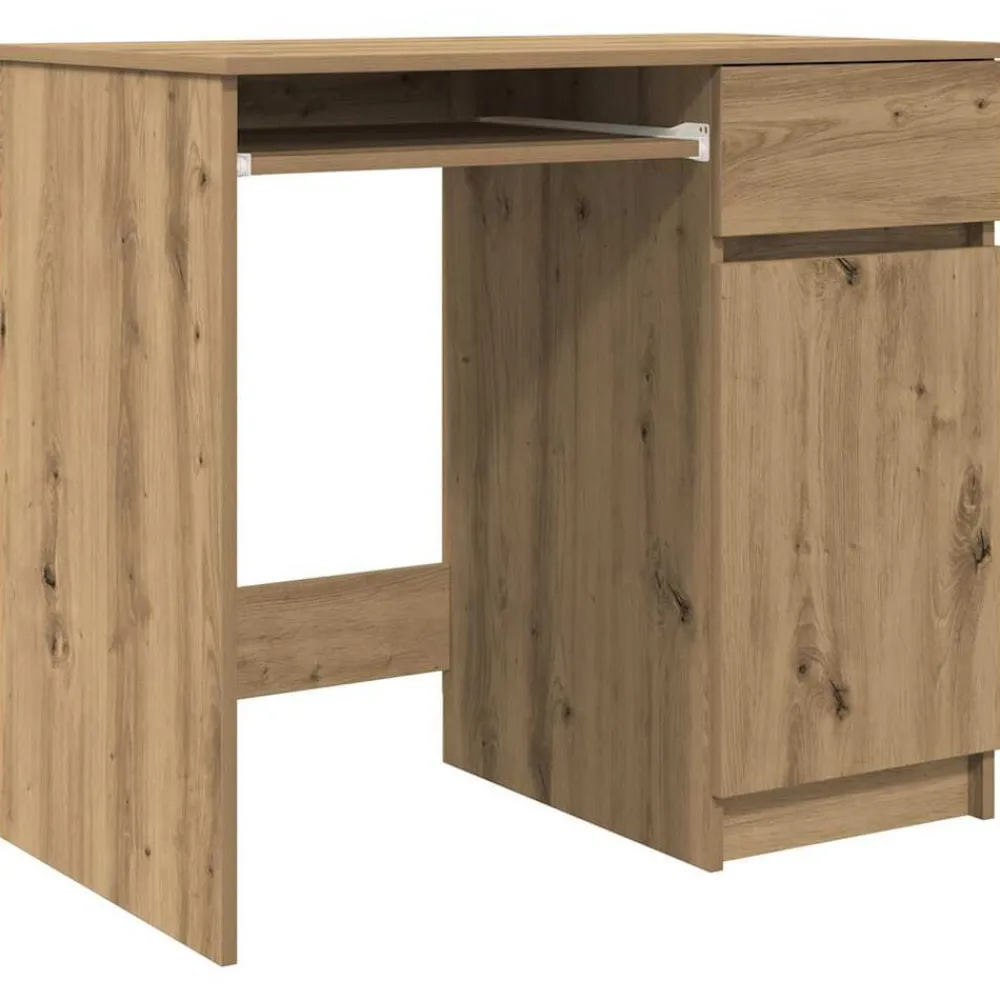 Meubles De Bureau-vidaXL Bureau chêne artisanal 86x49x76 cm bois d'ingénierie chêne artisanal