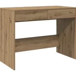 vidaXL Bureau chêne artisanal 101x50x76,5 cm bois d'ingénierie