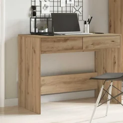 vidaXL Bureau chêne artisanal 101x50x76,5 cm bois d'ingénierie