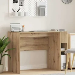 Meubles De Bureau-vidaXL Bureau Chêne artisanal 109 x 50 x 78 cm Bois d'ingénierie ch&ecirc;ne artisanal
