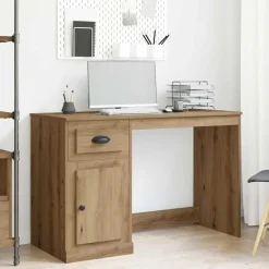 vidaXL Bureau Chêne artisanal 50 x 115 x 75 cm Bois d'ingénierie
