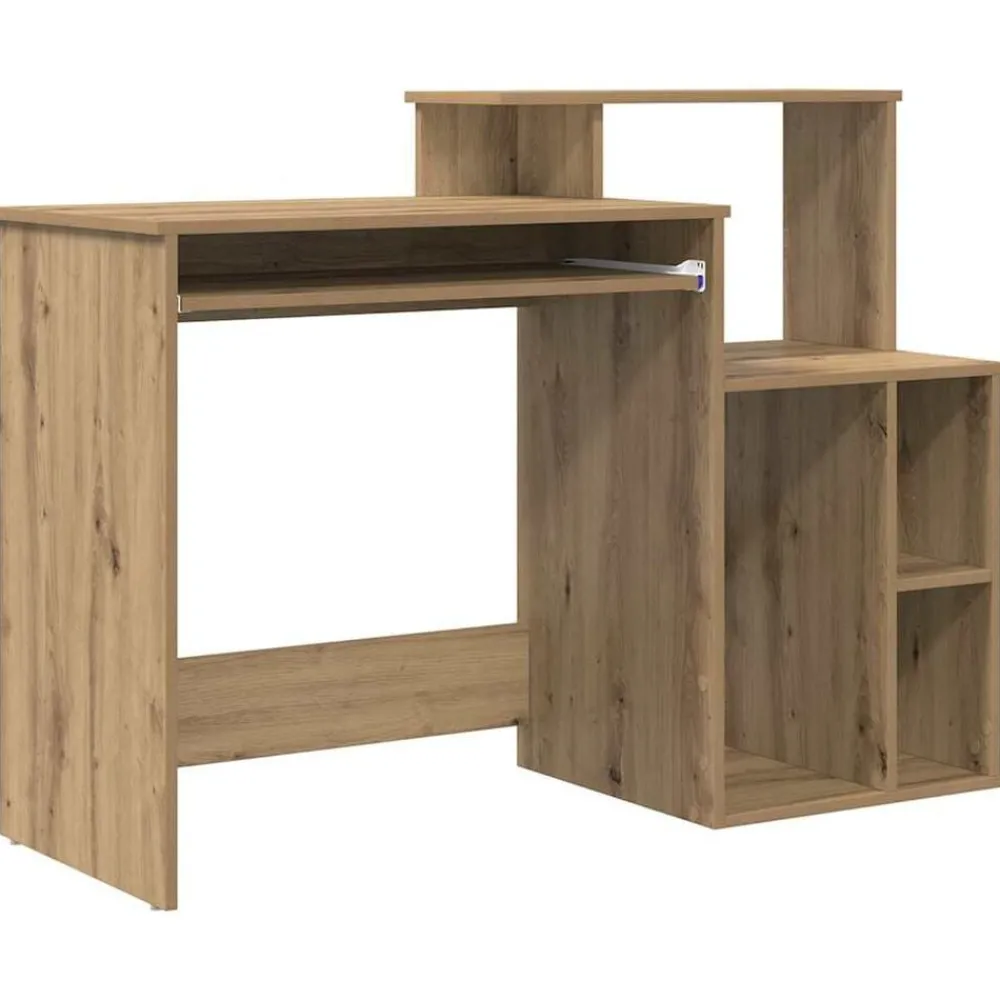 Meubles De Bureau-vidaXL Bureau Chêne artisanal 120,5 x 44 x 88,5 cm Bois d'ingénierie chêne artisanal