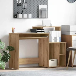 Meubles De Bureau-vidaXL Bureau Chêne artisanal 120,5 x 44 x 88,5 cm Bois d'ingénierie ch&ecirc;ne artisanal