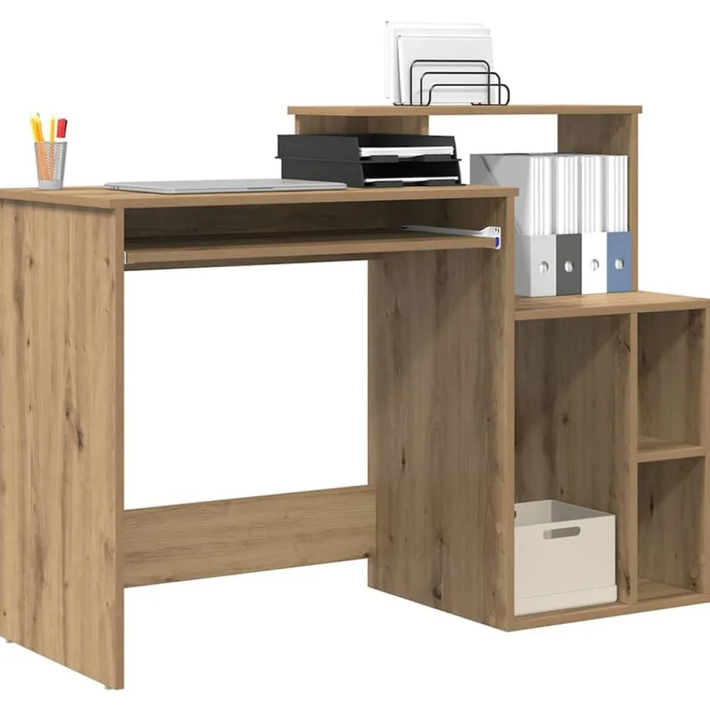 Meubles De Bureau-vidaXL Bureau Chêne artisanal 120,5 x 44 x 88,5 cm Bois d'ingénierie chêne artisanal