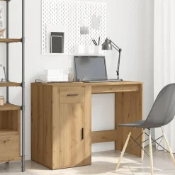 vidaXL Bureau chêne artisanal 100x49x75 cm bois d'ingénierie
