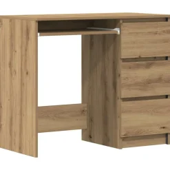 vidaXL Bureau chêne artisanal 90x45x76 cm bois d'ingénierie