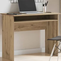 Meubles De Bureau-vidaXL Bureau chêne artisanal 90x50x74 cm bois d'ingénierie ch&ecirc;ne artisanal