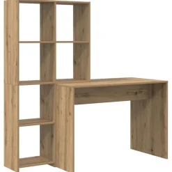 Meubles De Bureau-vidaXL Bureau Chêne artisanal 138,5 x 55 x 143 cm Bois d'ingénierie ch&ecirc;ne artisanal
