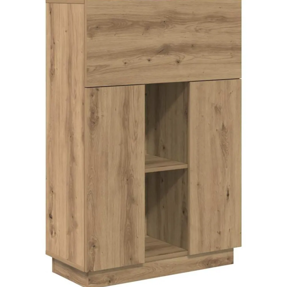 vidaXL Bureau Chêne artisanal 71.5 x 31.5 x 106.5 cm Bois d'ingénierie