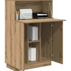 vidaXL Bureau Chêne artisanal 71.5 x 31.5 x 106.5 cm Bois d'ingénierie