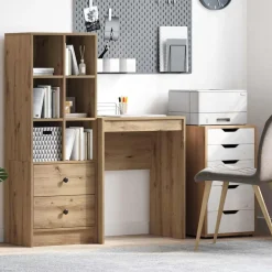 vidaXL Bureau Chêne artisanal 60 x 40 x 76 cm