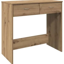 vidaXL Bureau chêne artisanal 80x40x75 cm bois d'ingénierie