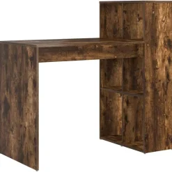 Meubles De Bureau-vidaXL Bureau Chêne fumé 108 x 55 x 103.5 cm Bois d'ingénierie Ch&ecirc;ne fumé