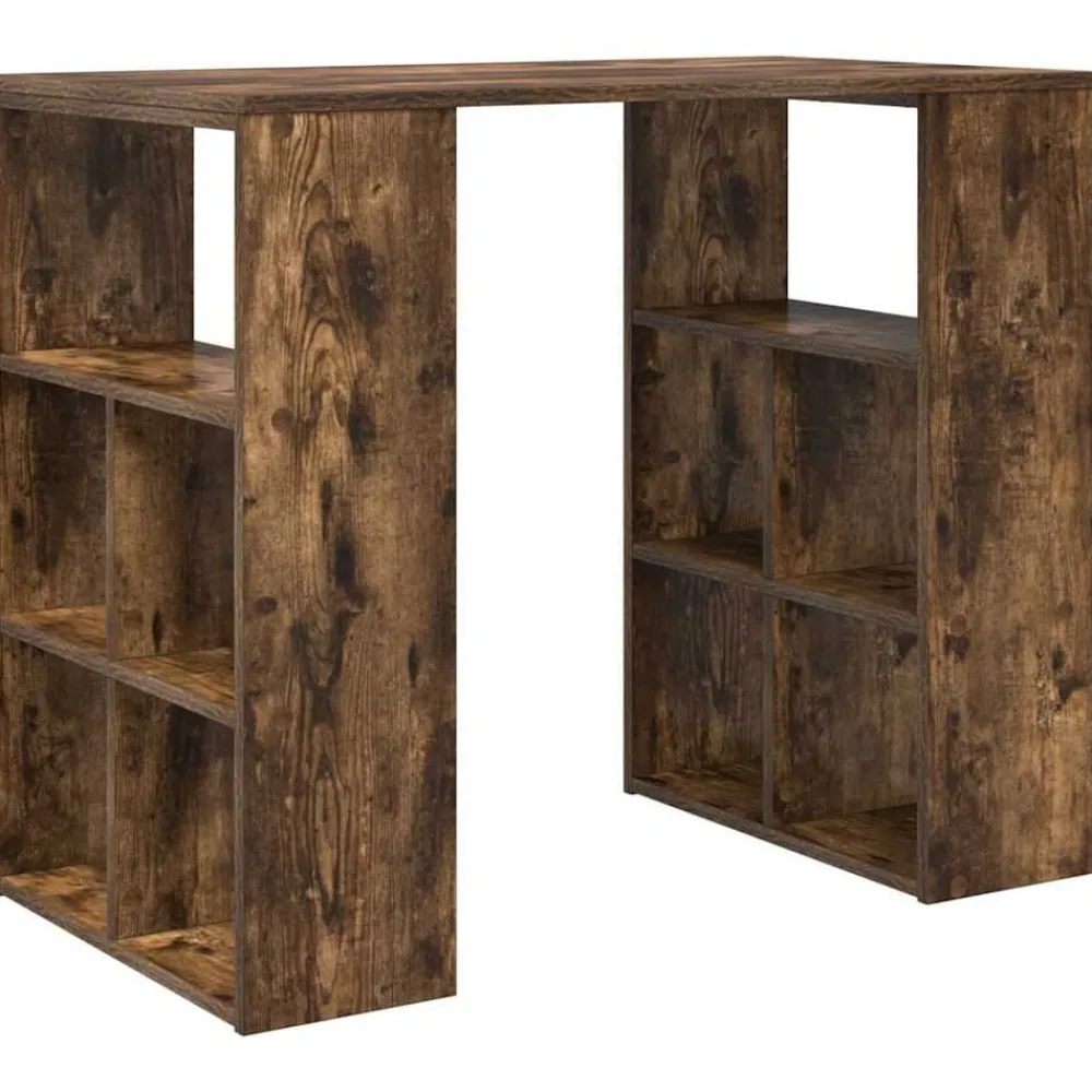 Meubles De Bureau-vidaXL Bureau Chêne fumé 90 x 50 x 75 cm Bois d'ingénierie Chêne fumé