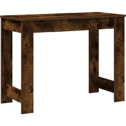 Meubles De Bureau-vidaXL Bureau chêne fumé 100x45x75 cm bois d'ingénierie Ch&ecirc;ne fumé