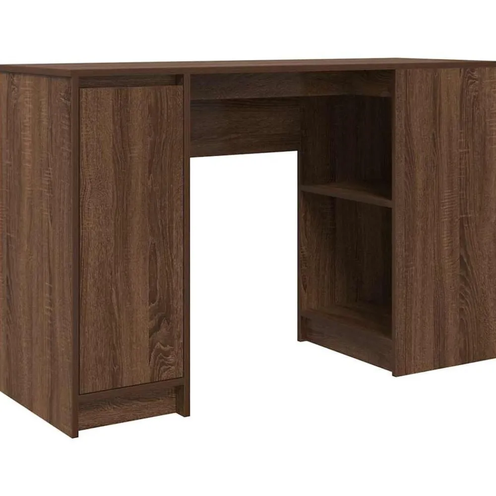 Meubles De Bureau-vidaXL Bureau chêne marron 120x42x76 cm bois d'ingénierie Chêne marron