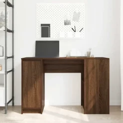 Meubles De Bureau-vidaXL Bureau chêne marron 120x42x76 cm bois d'ingénierie Chêne marron