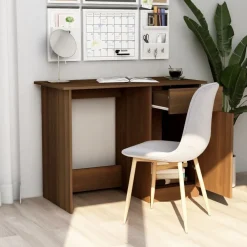 vidaXL Bureau Chêne marron 100x50x76 cm Bois d'ingénierie