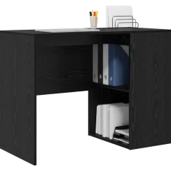 vidaXL Bureau Chêne noir 102 x 50 x 75 cm Bois d'ingénierie