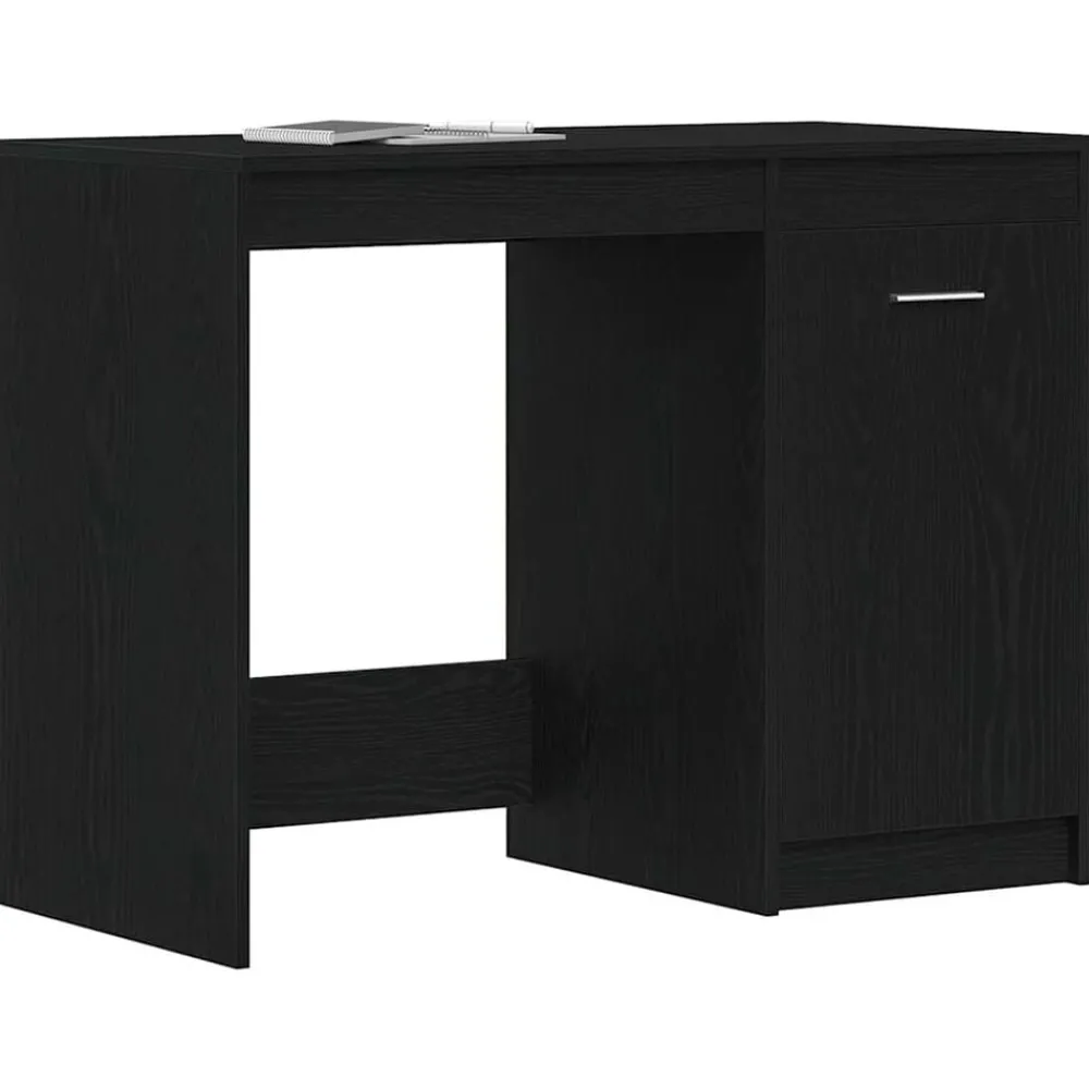 vidaXL Bureau Chêne noir 100 x 50 x 76 cm Bois d'ingénierie